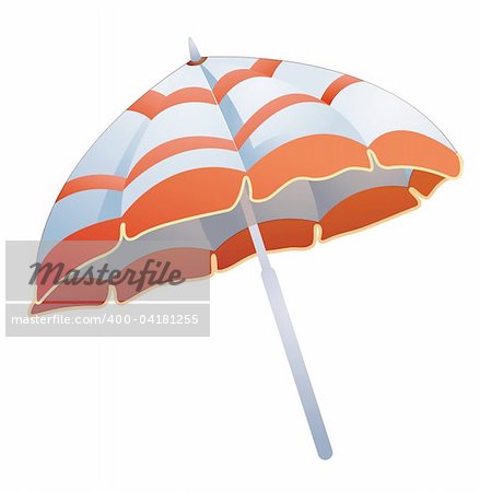 color umbrella isolate in a white background