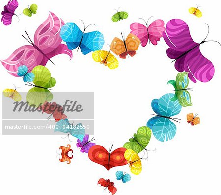 vector illustration of a cute design heart