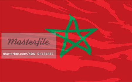 Vector flag of Maroc