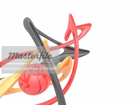 3d rendered illustration of an abstract colorful background