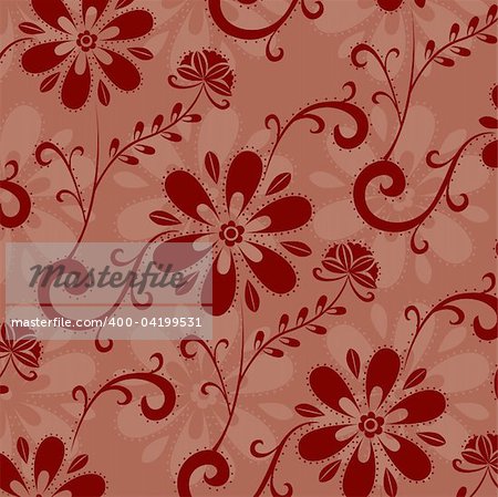 a beautiful drawing of brown flower  pattern background