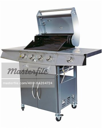 Cut-out barbecue on white background