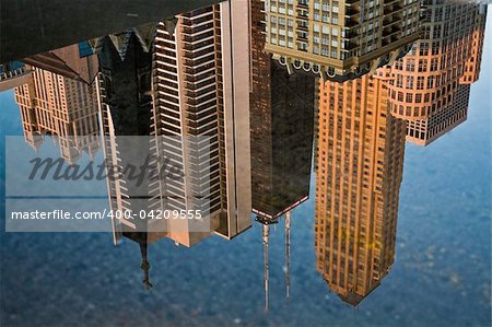 Chicago reflected in the pond