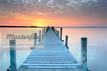 sunset at the lake