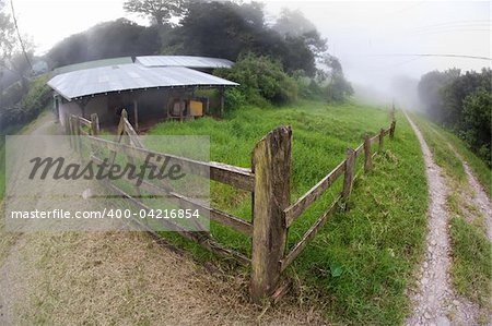 Rustic Costa Rican dairy farm near Monteverde