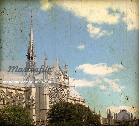 beautiful Parisian streets - with space for text or image