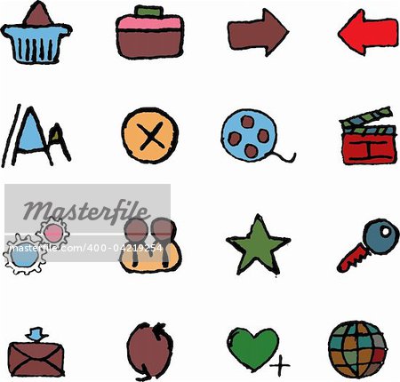 website and internet icons  isolated vector