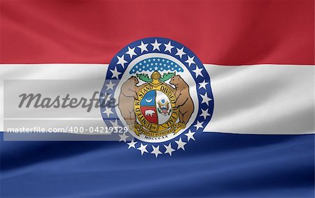 Large flag of Missouri