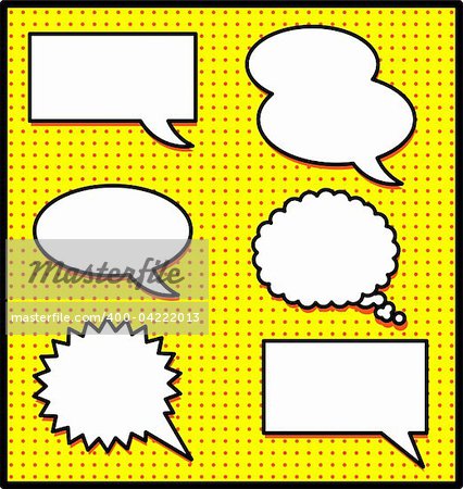 Speech And Thought Bubbles. EPS 10 vector file included