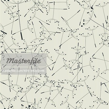 dandelion seamless pattern EPS 10 vector file included