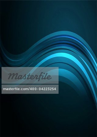 Dark Blue abstract glowing background EPS 10 vector file included