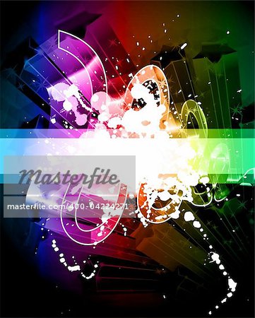 Artistique Grunge Background abstraite aux couleurs de l'arc-en-ciel