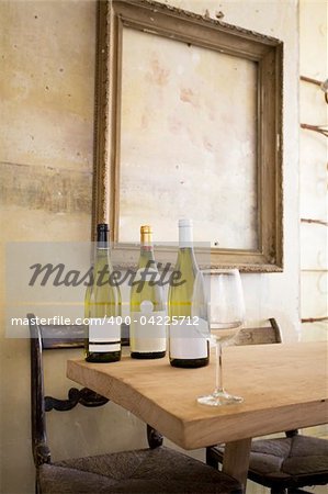 Wine tasting in a vintage, rustic tuscany farmhouse