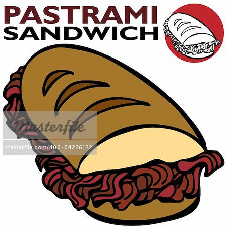 An image of a pastrami sandwich.