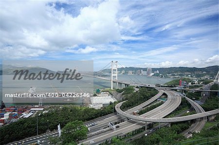 Tsing Ma Bridge in Hong Kong