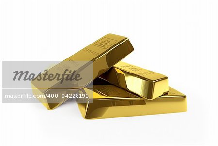 gold on a white background