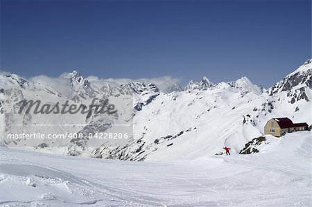 Ski resort. Caucasus, Dombay.