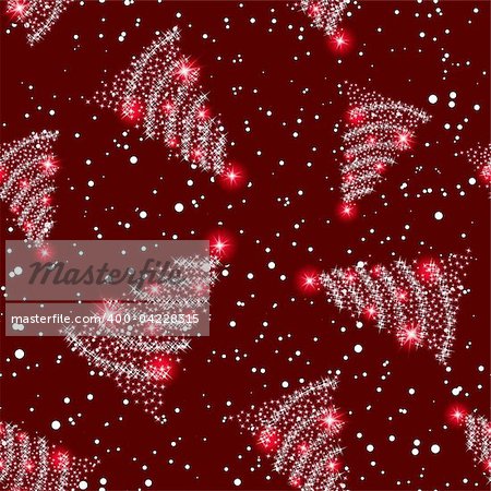 Beautiful vector Christmas (New Year) seamless background for design use