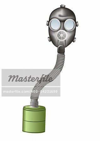 Gas mask vector