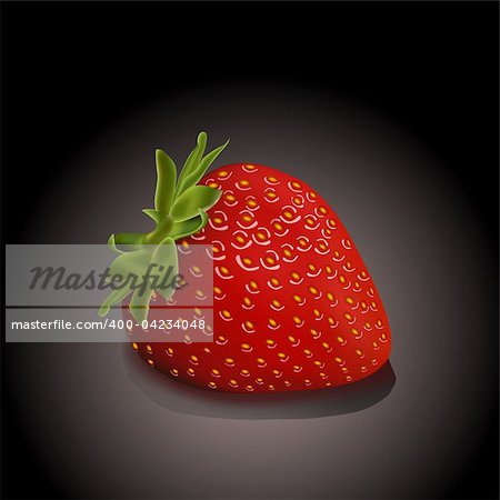 illustration of juicy strawberry