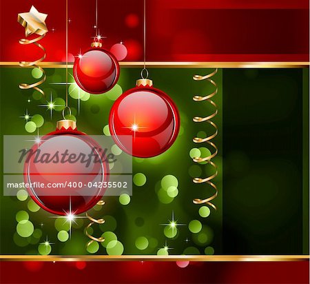 Merry Christmas Elegant Background for Flyers or Posters