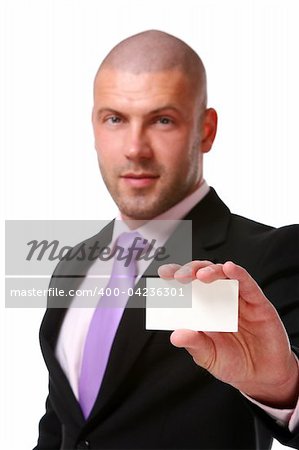 business man isolated on white