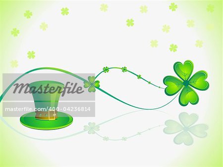 abstract st patricks day card vector illustration