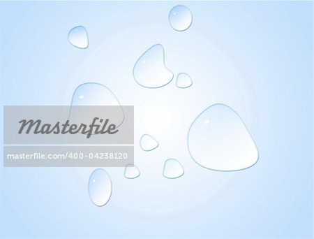Water drops background, vector illustration