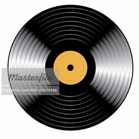 Retro vinyl Record. Vector illustration