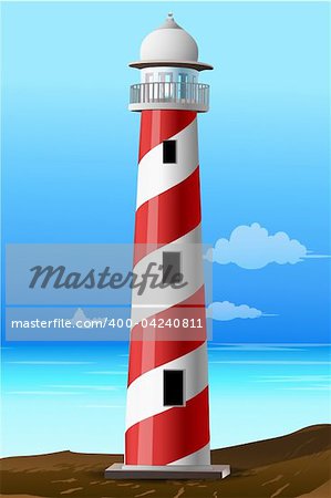 illustration of light house