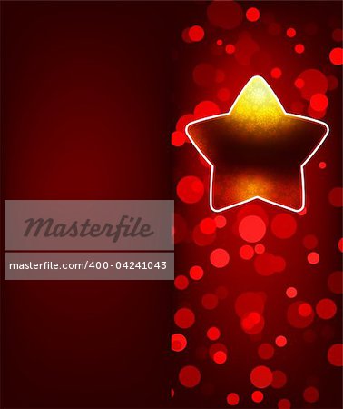 Red abstract Happy New Year. EPS 8 vector file included