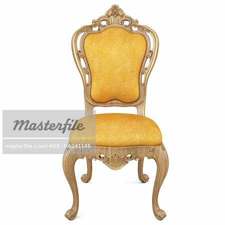 beautiful classic chair. isolated on white.