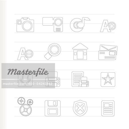 Internet and Website icons - Vector Icon Set