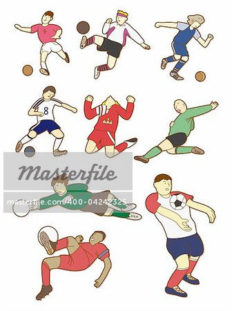 cartoon football player