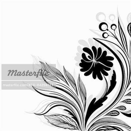 vintage floral. Illustration for your design.