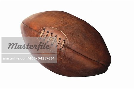 american football against white background