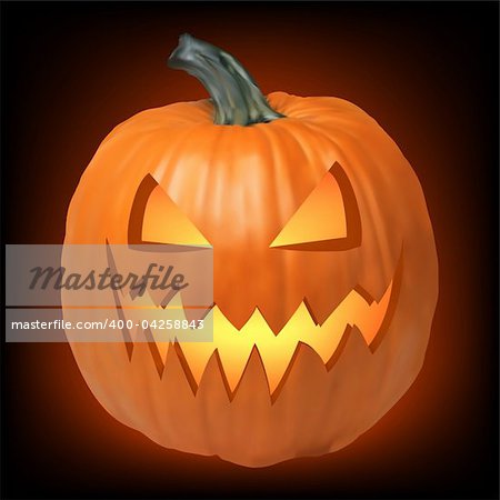 A grinning Jack O Lantern. EPS 8 vector file included