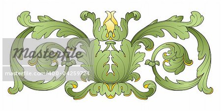 Flower decoration design elements vector