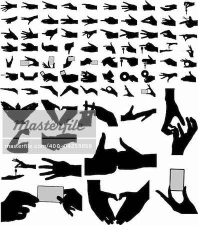 The biggest collection of vector arms, hands.  81 vectors. Eps8