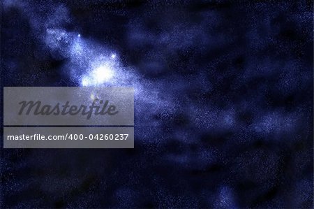 Starry space cluster background illustration
