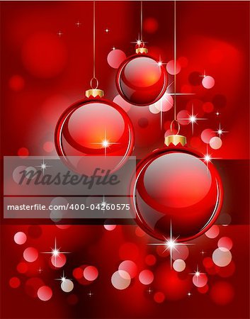 Merry Christmas Elegant Suggestive Background for Greetings Card