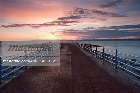The pier in Morecambe in Great Britain