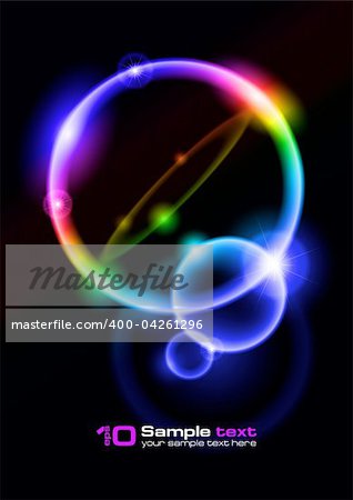 Abstract vector eps10 glowing background. Bubbles. For your design.