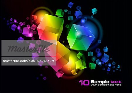 Abstract vector glowing background. For your design. Eps 10.