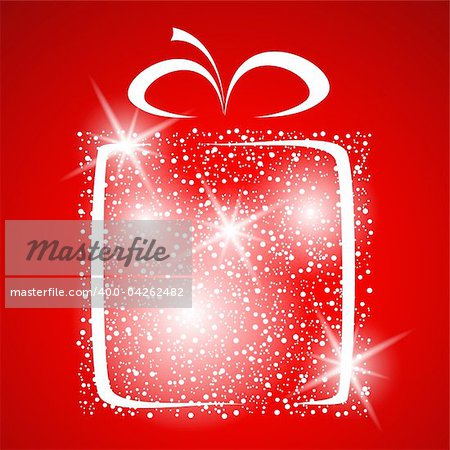 stylized gift vector