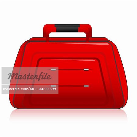 illustration of travel bag on isolated background