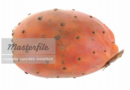 Fruit of opuntia isolated on white background