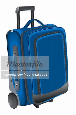 illustration of traveling bag on white background