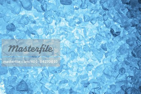 cool ice background or texture in blue with copyspace