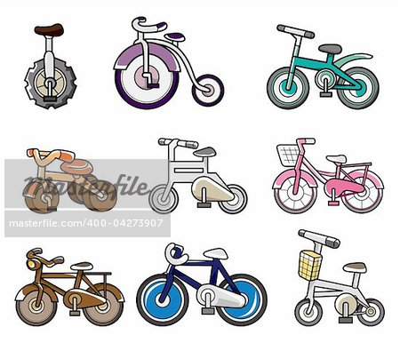 cartoon bicycle